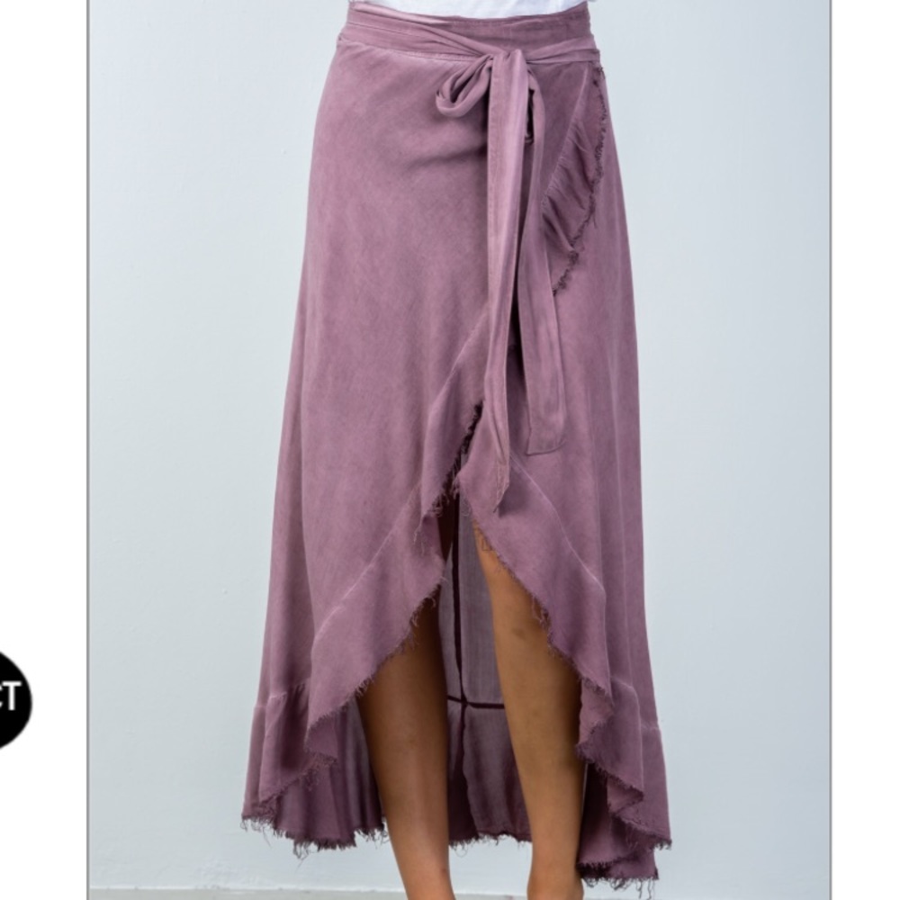 Bohemian Style Wrap Skirt - Picture 3 of 5